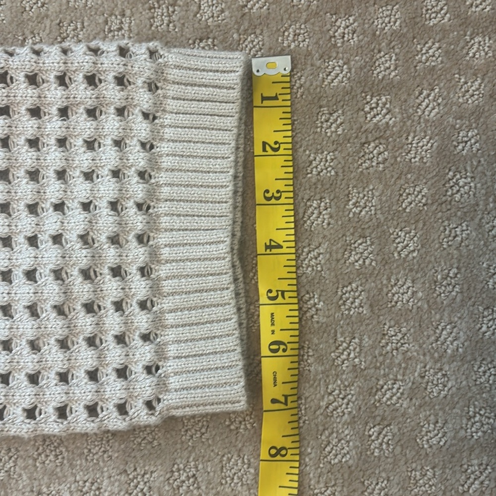 Sammie Mesh Knit Crew Neck Sweater in Dune size Large he - Picture 12 of 12